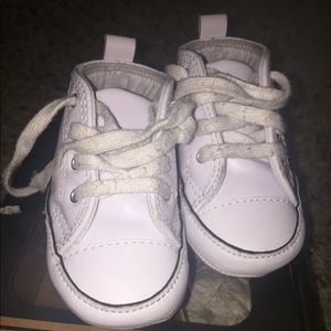 White soft bottom converse